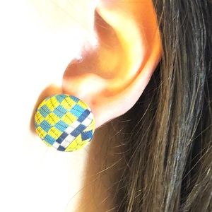 One of a Kind Dot Earring Studs - Artisan-made